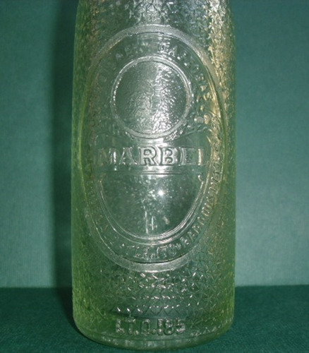 Imagen 3 de 3 de Marbel Relieve De Barquisimeto Botella Antigua De Coleccion