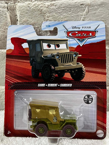 Auto Disney Pixar Cars Sargento De Metal Original