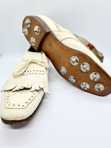 Zapatos Golf Made In Italy Vintage Antiguos Talle 36 Palermo