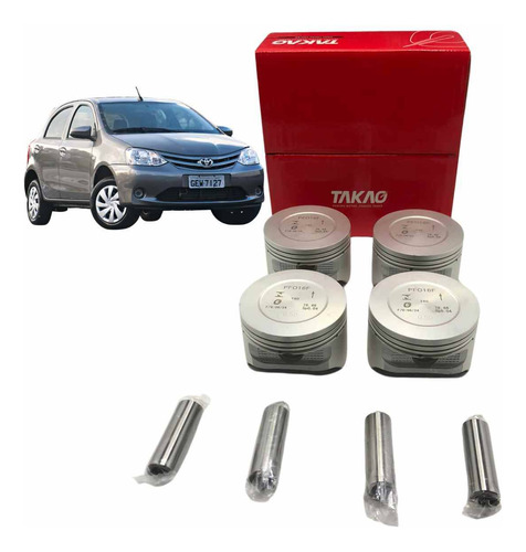 Pistao Toyota Etios E Yaris 1.3 16v Dohc Std Takao