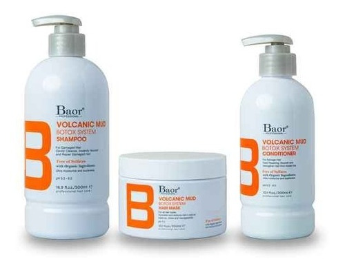 Baor Kit Volcanic B Shampoo + Acondi. + Hair Mask