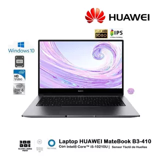 Laptop Huawei Matebook B3-410 Core I5-10210u 8gb 512gb 14fhd