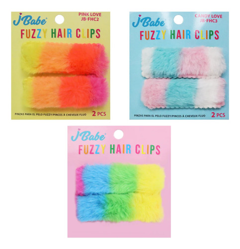 Clips Fuzzy Hair Kit 3 Pz. Jbabe 