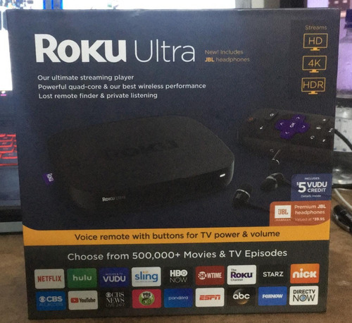 Roku Ultra 4k, Hdr And Hd Streaming Player Color Negro