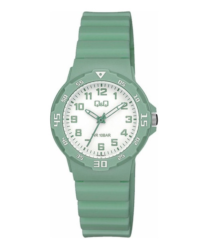 Reloj Q&q By Citizen V07a-005vy 100m Mujer Oroplat Liniers