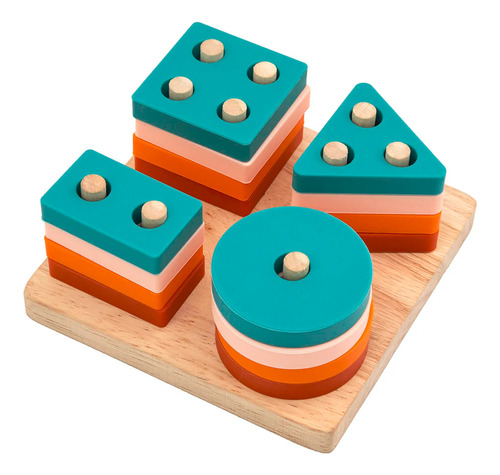 Juego De Encaje Montessori Rompecabeza Silicona Bebés Niños