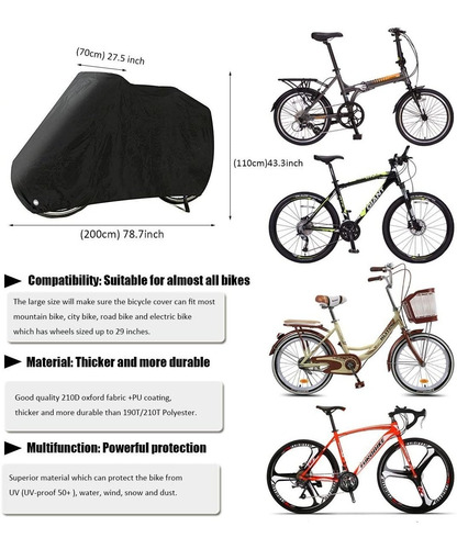 Funda Impermeable Y Anti Uv Para Bicicletas
