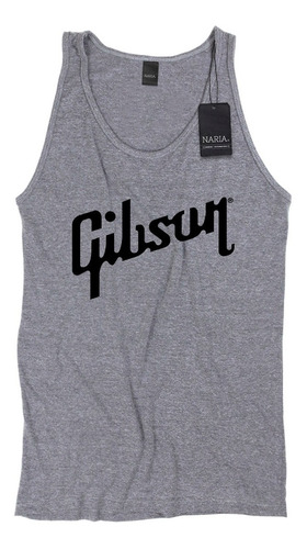 Musculosa Hombre Gibson Dibujo Art Logo - Magi1