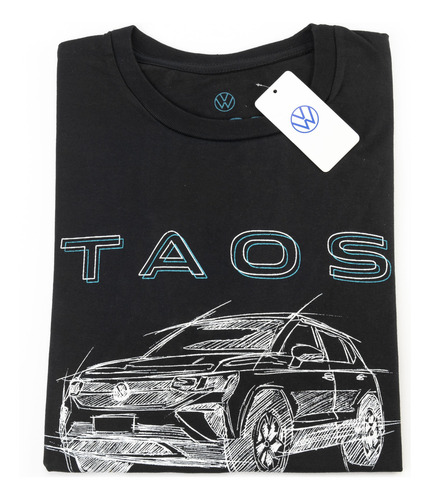 Remera Masculina Negra - Lifestyle Volkswagen Lfst000820