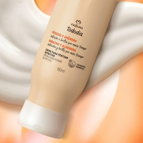 Creme De Pentear Natura Tododia Pêssego E Amêndoa 180ml