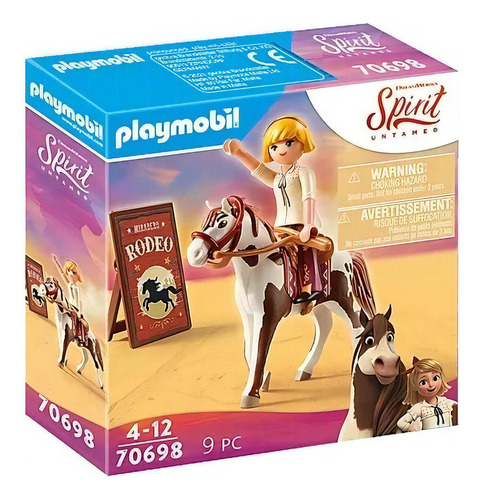 Figura Armable Playmobil Spirit Untamed Rodeo Abigaíl 9pc 3+ Cantidad de piezas 9