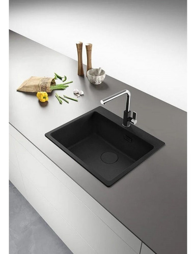 Bacha Cocina Pileta Simple Franke Maris Fragranite Negro Color Fragranite Negro Mate