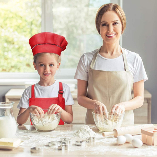 Conjunto De Delantal Y Gorro De Chef Para Niños