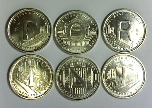 Monedas Mundiales Hungria 6 Conmemorativas 5 Forint 2021