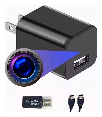 Cámara oculta de 128 GB, cámara espía portátil de 1080P, mini cámara de  vigilancia de video encubierta para niñera con detección de movimiento para  el