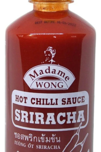 Imagen 3 de 5 de Sriracha Salsa Hot Sauce 450 Ml. Madame Wong # 1 En Thailand