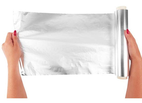 20 Rollos Papel Aluminio 5mts Film Comida Envolver Horno