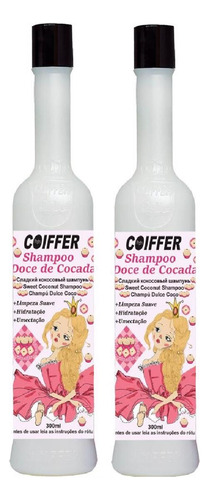 Coiffer Shampoo Doce De Cocada 300ml Umectação E Brilho (2x)