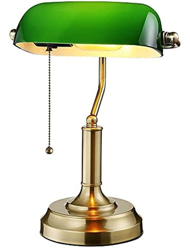 Lámpara De Banco Verde Torchstar, Listada En Ul, Lámparas De