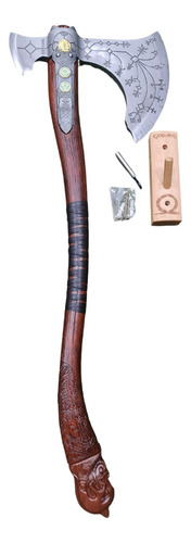 Hacha Leviatan De Kratos God Of War Acero Madera Lujo Espad