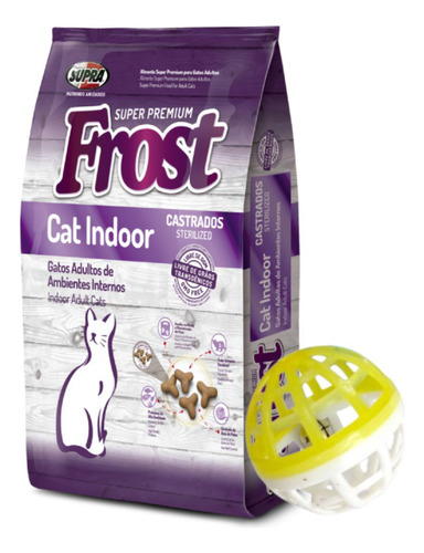 Alimento Frost Gato Cat Indoor 1,5 Kg + Regalo