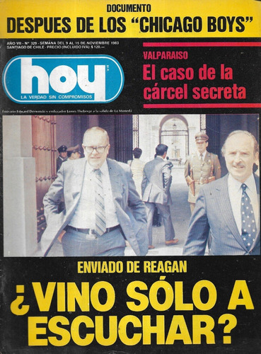 Revista Hoy 329 / 15 Noviembre 1983 / Enviado De Reagan