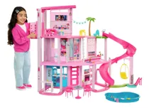 Comprar Barbie Doll House Pool Party Dreamhouse Con Tobogan Xchws C