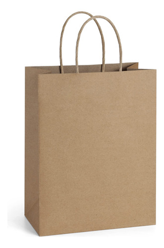 Bagdream Bolsos De Papel Kraft Para Compras, 8 X 4.75 X 10.5