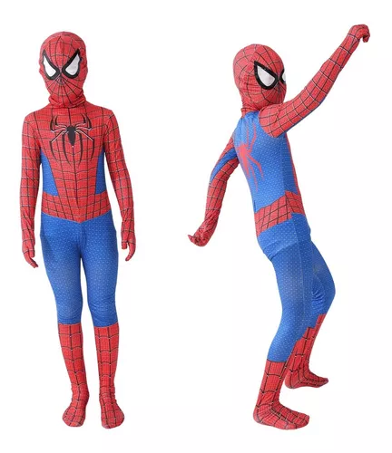 Fantasia Homem Aranha Infantil Peter Parker Marvel Top Luxo