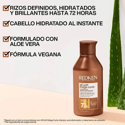 Redken Shampoo All Soft 300 Ml.+acondicionador All Soft 300