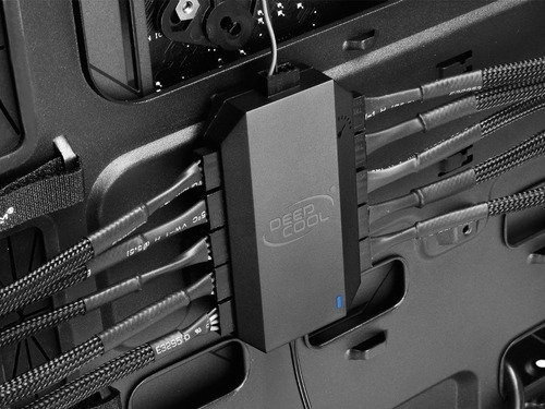 Imagen 5 de 9 de Cooler Hub Deepcool Hasta 10 Cooler 3 - 4 Pines Power Sata