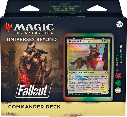 Magic Fallout Commander Deck Scrappy Survivors Inglés