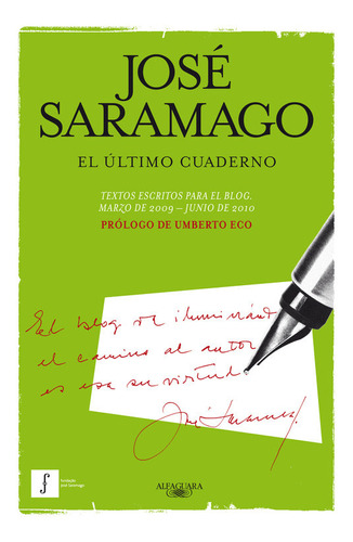 Libro El Ãºltimo Cuaderno - Saramago, Josã©