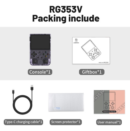 Juego Portátil Retro Rg353v Con Sistema Operativo Dual Andro