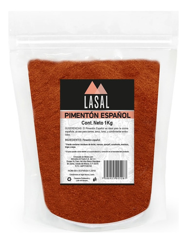 Pimentón Español (paprika) 1 Kilogramo Pouch Resellable