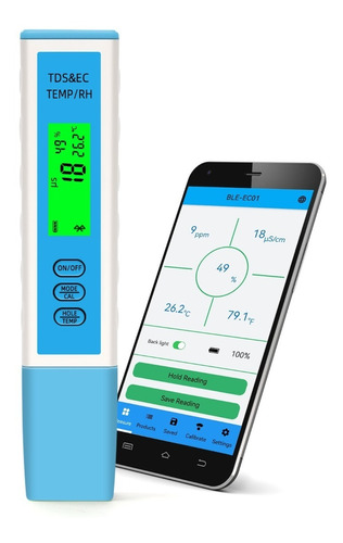 Medidro De La Calidad Del Agua Tds,ec,temperatura Y Humedad