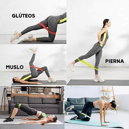 Ligas De Resistencia Banda De Resistencia Ejercicio Yoga Kit Pastel
