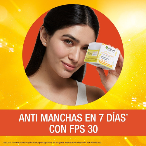 Crema Garnier Express Aclara Antimanchas Con Vitamina C 50ml
