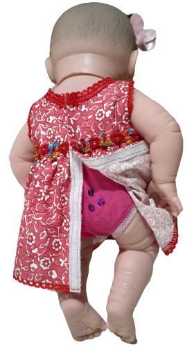 Kit 2vestido 2calcinhas Mini Bebê Reborn Newborn Da Divertoy