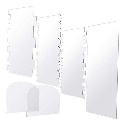 6x Más Suave De Pastel De Acrílico Transparente,