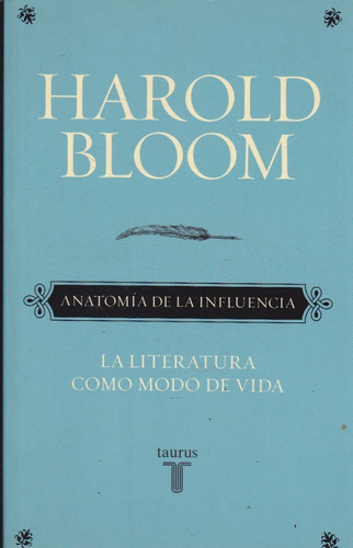 Anatomía De La Influencia. Harold Bloom.