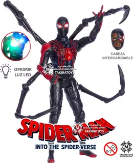 Figura Articulada Spider-man Miles Morales Juguete Muñeco