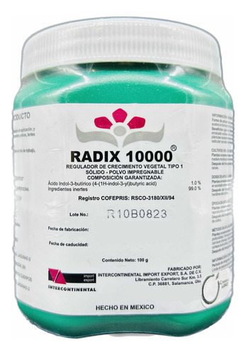 Radix 10000 Enraizador Esquejes Estacas 100 Gramos