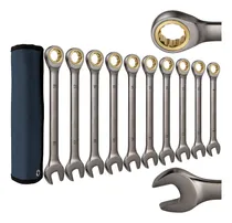 Comprar Kit Herramientas Mecanicas Llaves Combinadas De Matraca 10pz