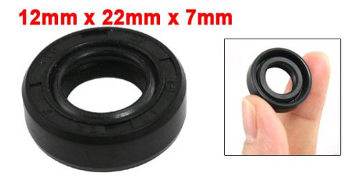 Sello De Aceite Mtrico 12x22x7mm Tc Doble Labio De Goma