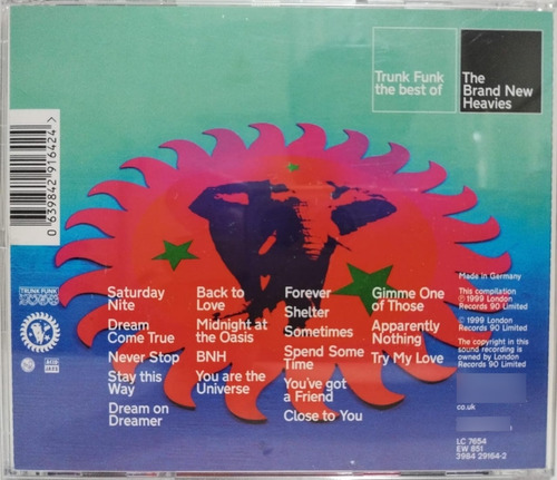 The Brand New Heavies  Trunk Funk - The Best Of Cd