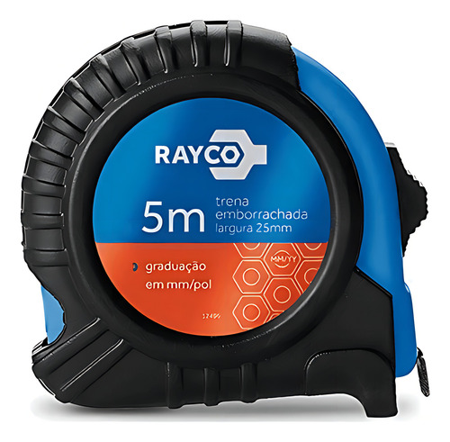 Trena 5 Metros Linha Profissional Emborrachada Rayco