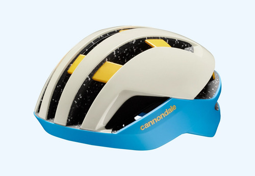 Casco Cannondale Dynam. Intellivent, Mips, Polyrail, Framelo Color Azul Con Blanco Talla S