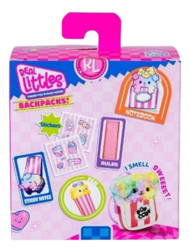 Mini Backpacks Real Littles Rainbow Pupcorn 5 Sorpresas