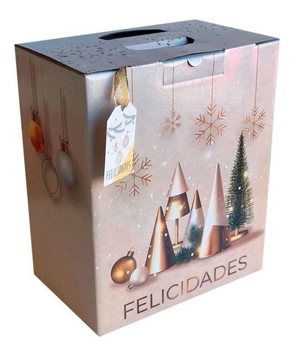 Caja/maletin Navideño De Cartón 27x37x17 X20 Unid